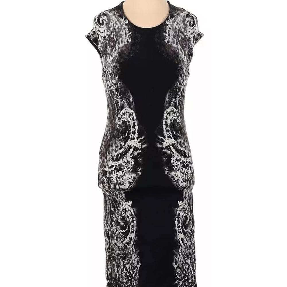 Alexander McQueen McQ Dress XS Black, White, Grey, Brown.